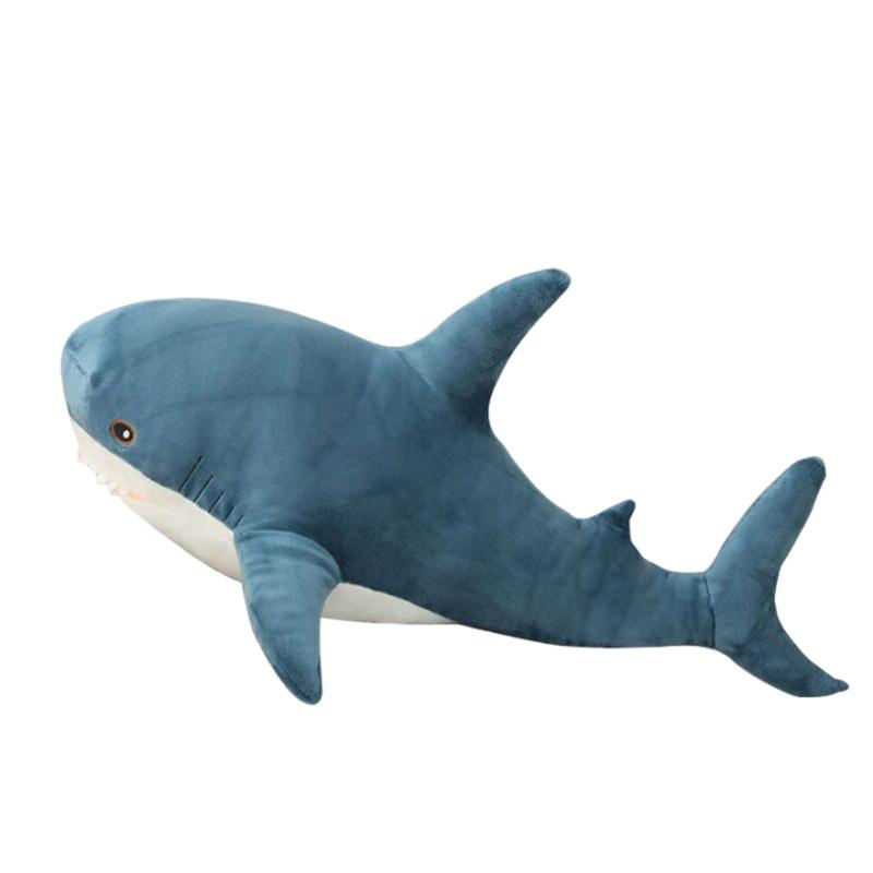 15-140cm Kawaii Shark Plush Toy Big Stuffed Animal Super Soft Colorful Doll Whale Large Long Sleeping Pillow Party Gift for Kids