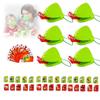 Tongue Shooting Game, Lizard Party Blower Masks With Blowing Tongue Game For Kids, Insect Cardboard Included