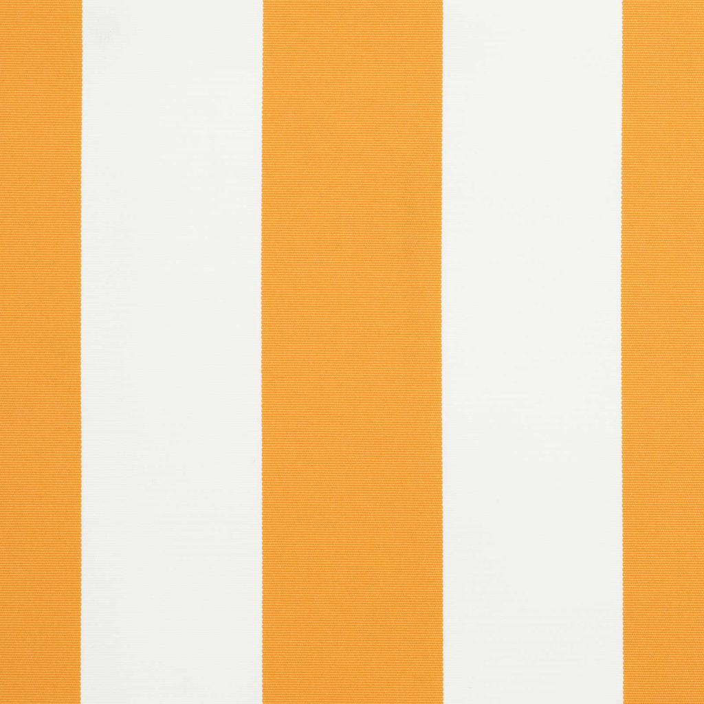 Yellow and White Retractable Awning Frame 300 x 250 cm