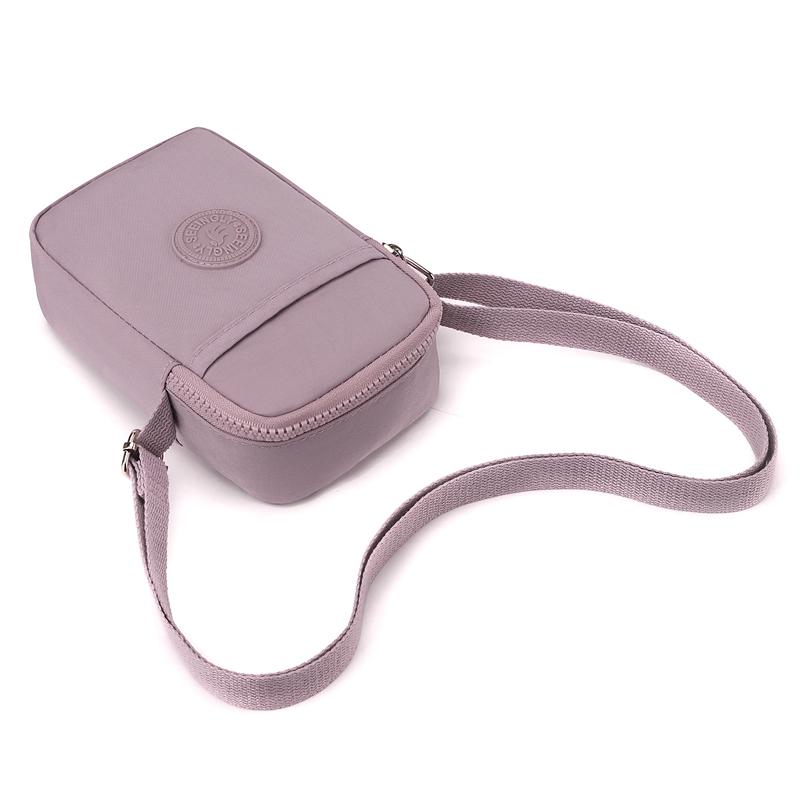 Женская Сумка через плечо Нейлоновая Для поездок на работу Кошелек для мелочи Много отделений Сумка для мобильного телефона