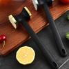 Multi functional double-sided zinc alloy nylon handle tender meat hammer, tapping garlic, quick loosening meat kitchen tool