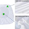 Hot Multi Size Bed Fitted Sheet Waterproof Anti-Dust Against Mites and Bacteria Mattress Cover Bedding Protector Sheet Deep Pocket Sheet