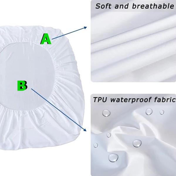 Hot Multi Size Bed Fitted Sheet Waterproof Anti-Dust Against Mites and Bacteria Mattress Cover Bedding Protector Sheet Deep Pocket Sheet