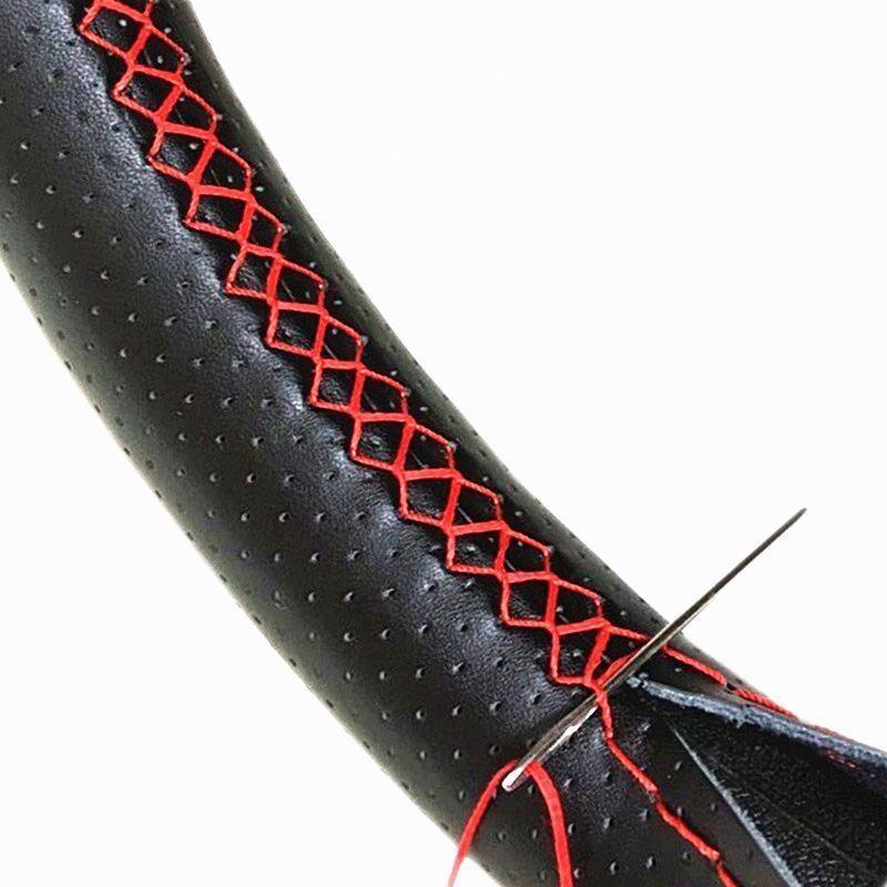 Cover, Genuine Leather Hand-Stitched Cover, Suitable for Men and Women, All-Season Use, Cow Leather, Handmade Leather Cover, Non-Slip Stitched Handle