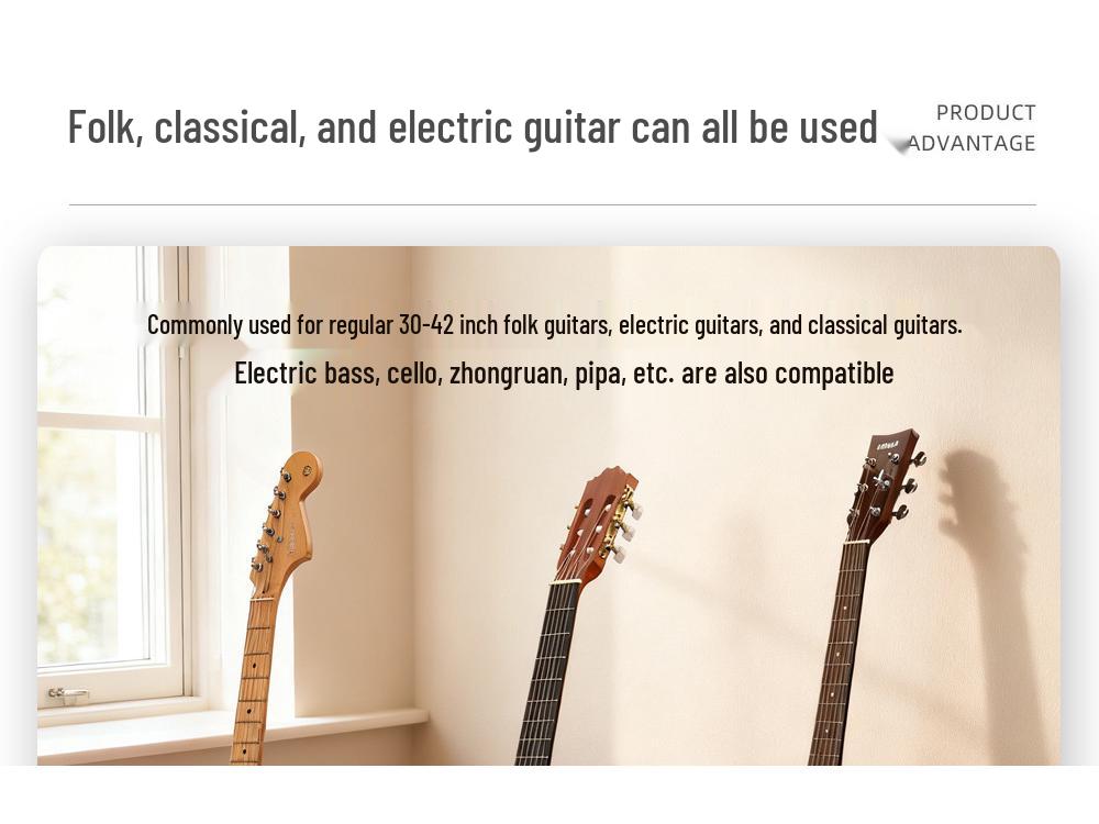 Portable Universal Floor Stand for Electric Guitar, Bass, and Zhongruan