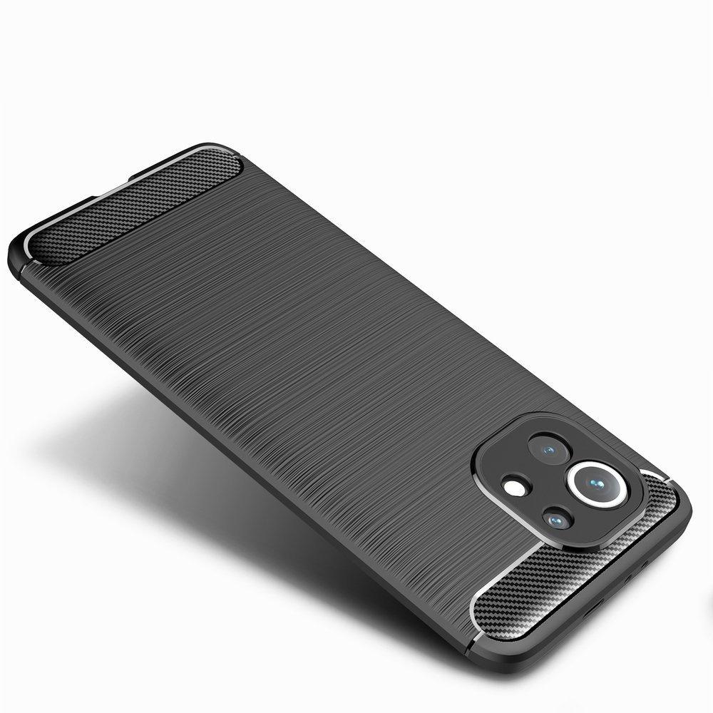 Case for Xiaomi Mi 11, Karbon, black
