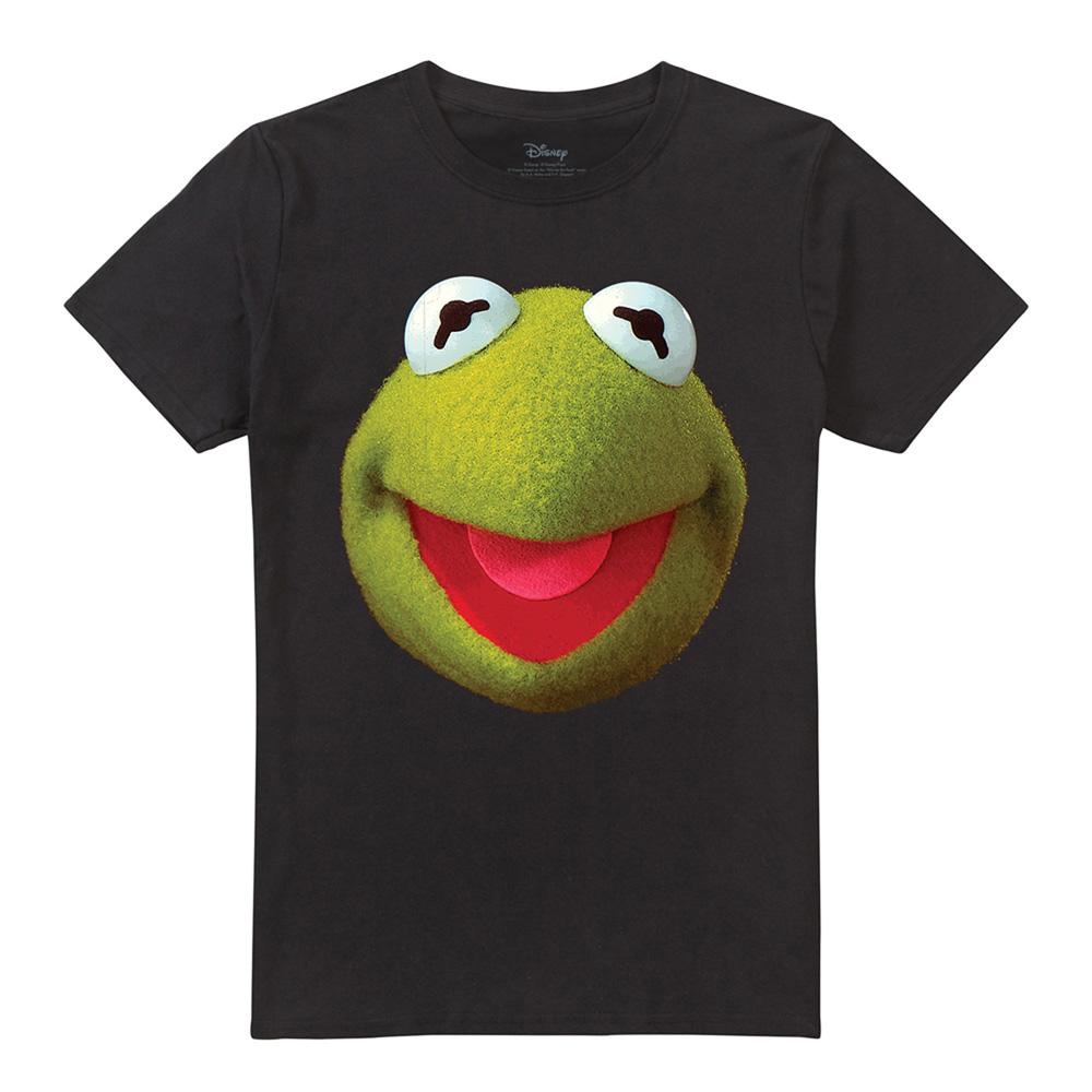 The Muppets Unisex Adult Kermit Face T-Shirt