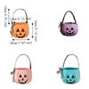 Gift Basket Portable Pumpkin Bucket Sugar Bag Lace Bow Eco Friendly Bow Candy Bag Cartoon Trick Or Treat Bags Halloween Party