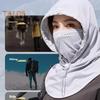 Солнцезащитная шапка-ушанка для лица, шейный платок UPF 50+, дышащий, охлаждающий, ледяной шелк, летний, для велоспорта, женский капюшон, бандана, шарф, защитная маска для лица