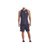 Under Armour Project Rock Turfgear Armorprint Letter Print Round Neck Fitted Sleeveless Vest Men Vests Gray 1373804-558