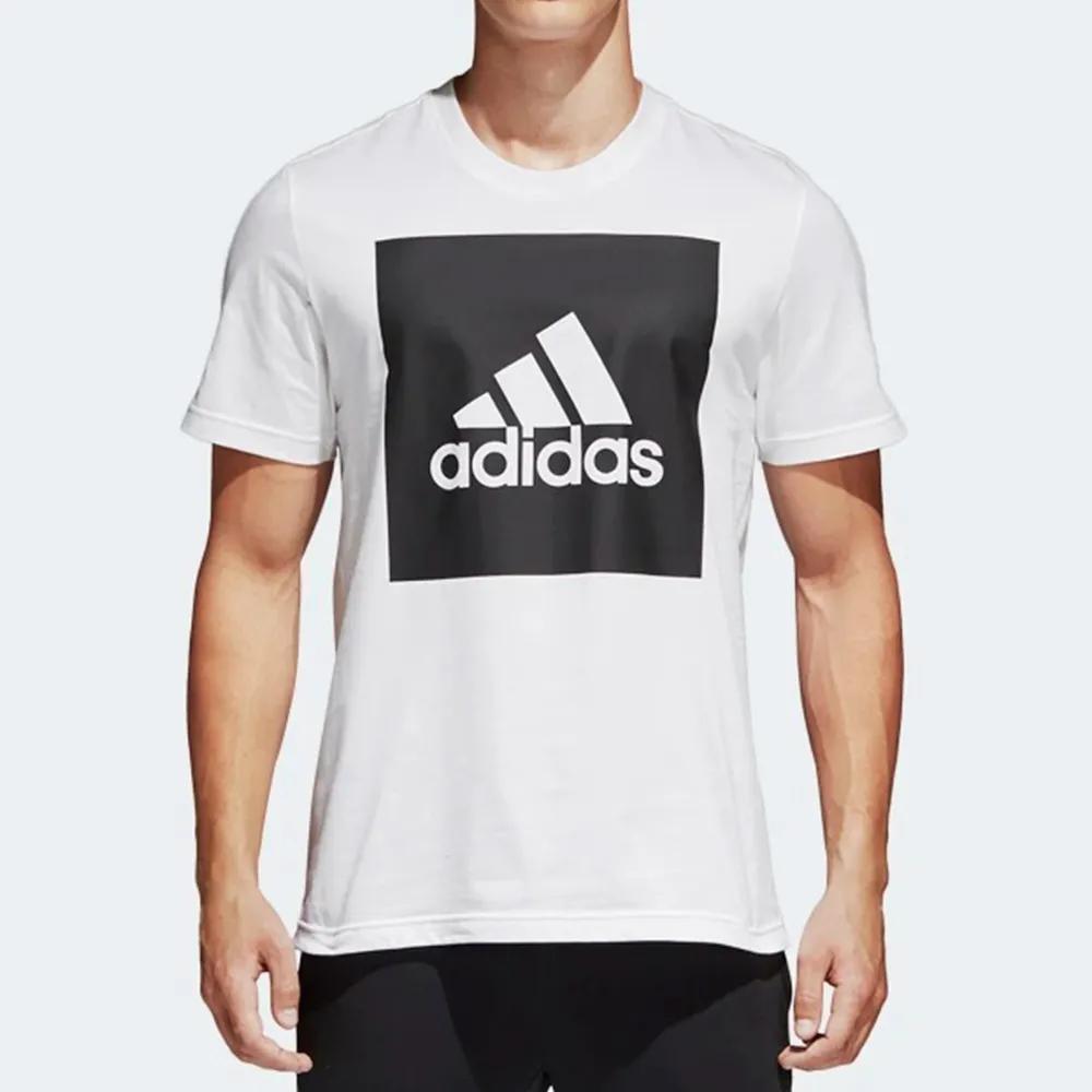 Adidas T Shirts Men's White Crew Neck Moderate B47358
