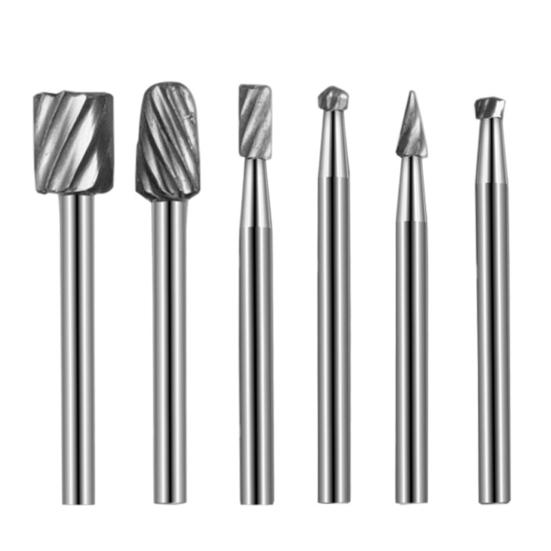 6 шт. спиральные фрезы высокой твердости, износостойкие деревообрабатывающие дрели, роторные напильники, товары для дома