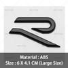 LMN1 2026 Hot VOLKSWAGEN 3D ABS New R Badge Rear Trunk Emblem Car Stickers Decal For VW Volkswagen Golf 6 7 8 GTI MK6 Mk7 MK8 Car Sty