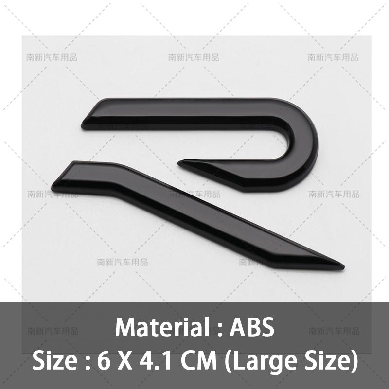 LMN1 2026 Hot VOLKSWAGEN 3D ABS New R Badge Rear Trunk Emblem Car Stickers Decal For VW Volkswagen Golf 6 7 8 GTI MK6 Mk7 MK8 Car Sty