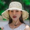 Summer Foldable Hats for Women Korean Large Brim Sun Protection Hats Vacation Travel Seaside Cool Hats