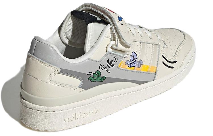Men's Slides adidas Forum Low Slide White White/Grey/Yellow