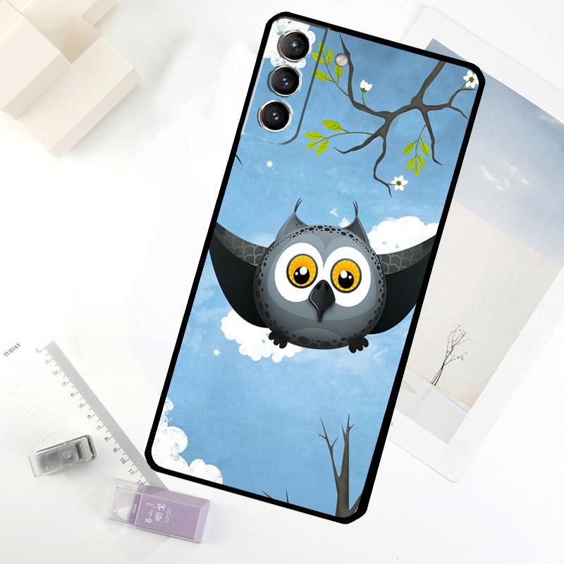 Baby Cute Owl Phone Case For Samsung Galaxy S20 FE S21 S22 S23 S24 S25 S26 Ultra S10 S25 Plus S25 FE Cover