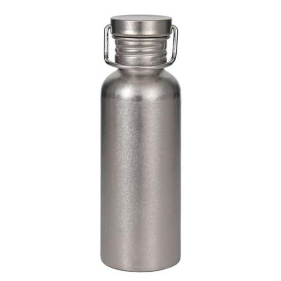 Outdoor Climbing Tsuwoater Bicycle Sports Bottle Ultra LightweightRustproof Direct Drinking Water Wide Mouth Pure Titanium (500ml)