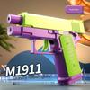 M1911 Toy Gun Model Cannot Shoot Model Plastic Pistol Empty Clip Bolt Lock 3D Printing Fidget Toy for Boys Decompression