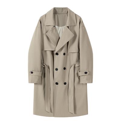 Пальто средней и длинной длины, куртка выше колена, пальто средней и длинной длины, однотонное пальто высокого качества в британском стиле