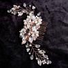 Flower Bridal Headpiece Zinc Zinc Alloy Rhinestone Hairpin Fashion Toothed Insert Comb  Bridesmaid