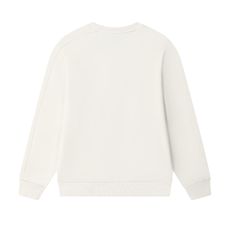 Men's FILA WHITE Sweatshirts Men's Cloud White Crew Neck Moderate
