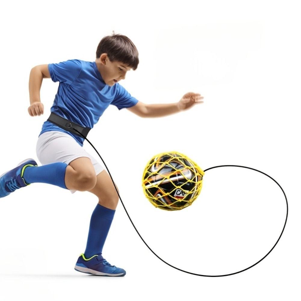 Kicking Ball Control Trainer Elastic Belt Football Training Equipment  Kids Adults