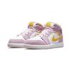 Детские кроссовки Air Jordan 1 Mid SE PS Arctic Pink Light-Arctic-Pink University-Gold White DC9519-600