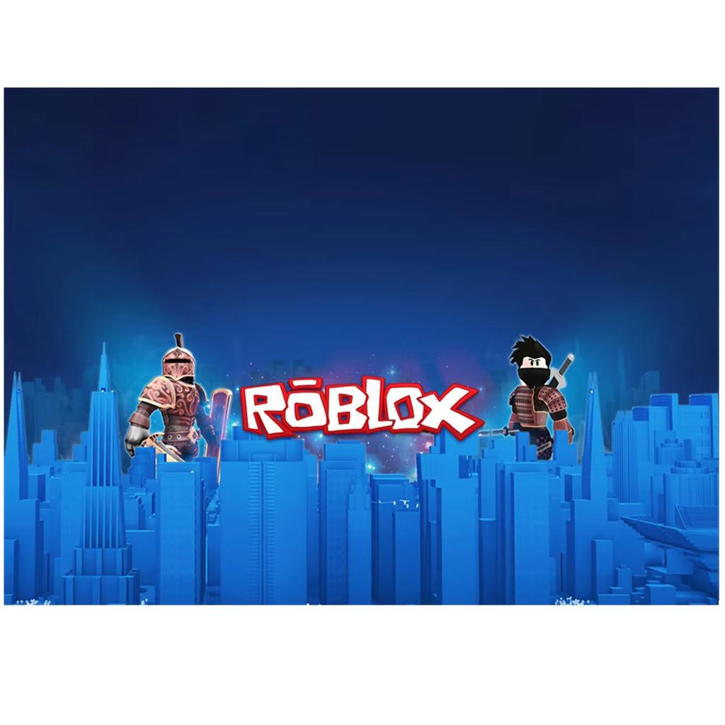Виниловый фон для фотосессии в тематике игры Roblox, фон для фото на день рождения детей, мальчиков, Декорация, Реквизит для вечеринки, Товар для вечеринки, Ткань
