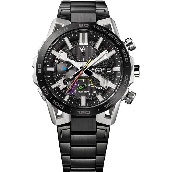 Casio Мужские часы EDIFICE EQB-2000YDC-1AJF [модель EDIFICE Suspension Arm Design] круглые черные