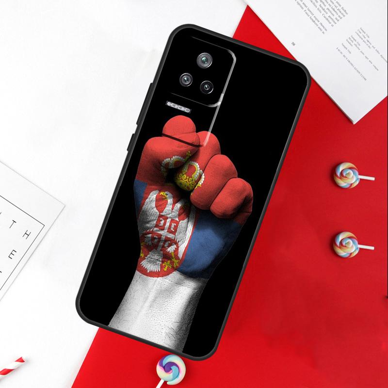 Чехол с флагом Сербии для Xiaomi 15 Ultra 13 14 11T 12T 13T 14T Pro POCO X7 Pro X3 X5 X6 M6 F5 F6 Pro