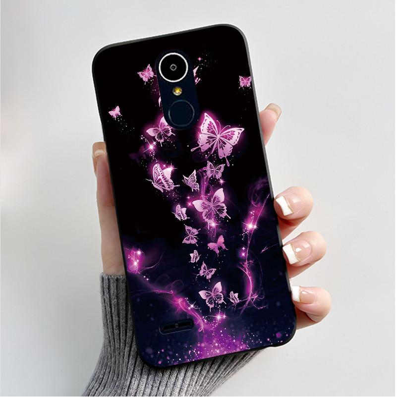 Чехол для LG K8 2017/LG K8 2018/LG K9 2018 Мягкий Силиконовый Черный Корпус для LG K10 2016/LG K10 2017 Чехол Милый Цветочный Мультяшный Чехол
