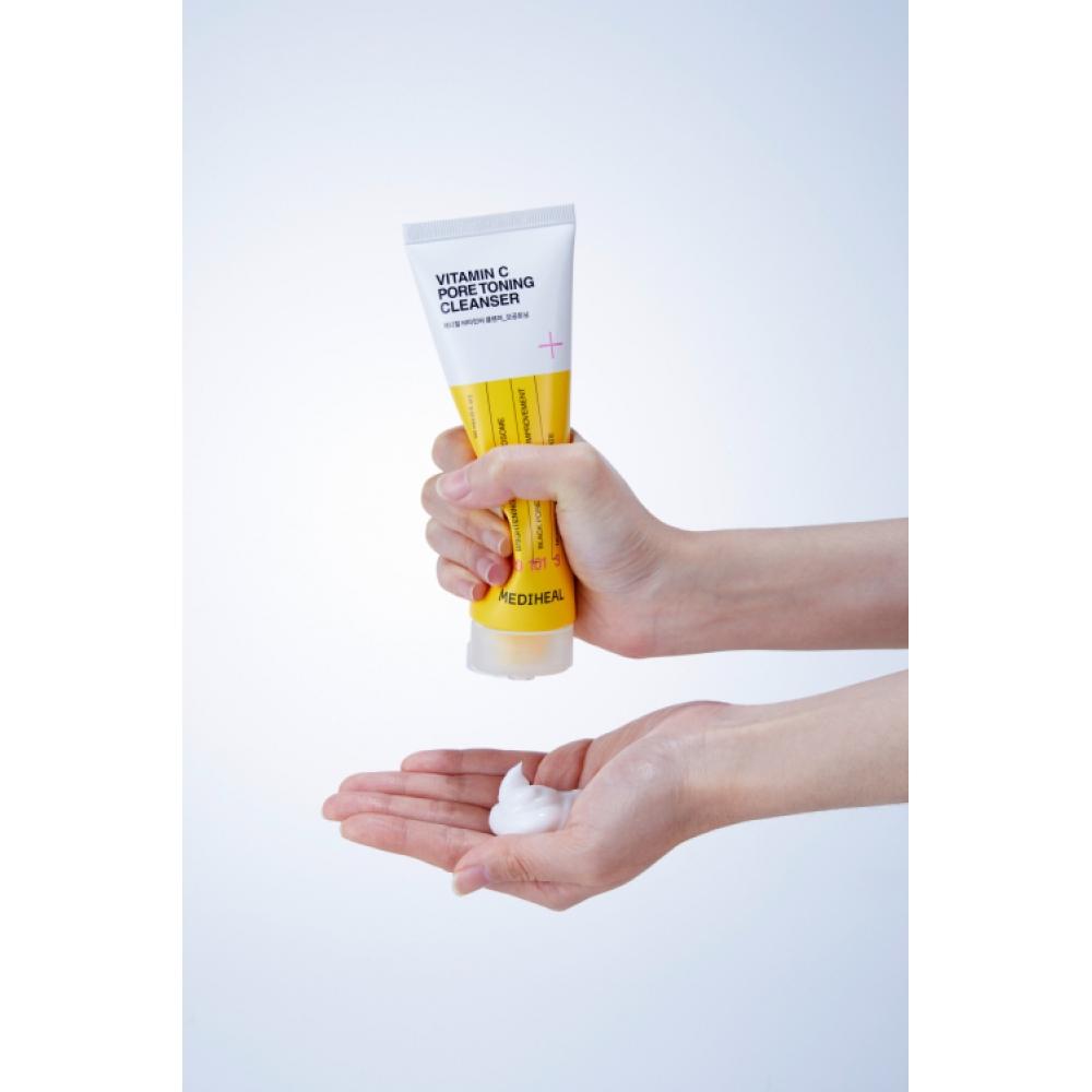 Mediheal [2 PCs] Vitamin C Pore Toning Cleansing Foam speCial Set  120ml+120ml 