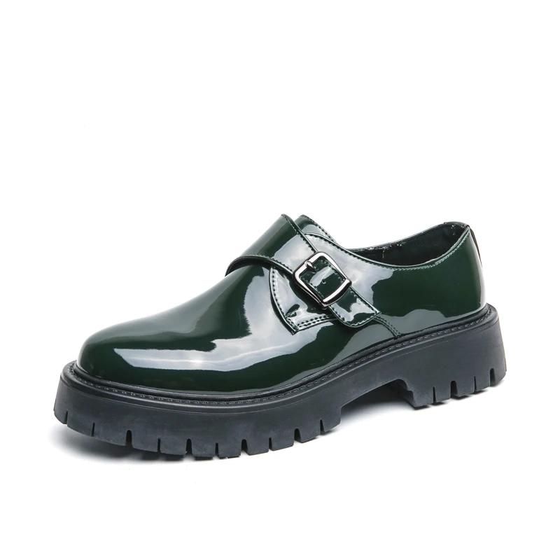 Fashion Men's Luxury Brand Leather Shoes Comfort Platform Work Casual Shoes Fashion Designer Wedding Formal Shoes Outdoor Men Dress Shoe