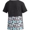 adidas Neo W Cs Aop Спина T Повседневный Пуловер Круглый Вырез Футболка с Коротким Рукавом Женские Футболки Черный DM2112-1