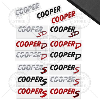 1Pc COOPER SD Emblem Car Styling 3D Sticker Metal LOGO Badge For Mini Cooper S JCW ONE Countryman R55 R56 R58 R59 Body Decoration