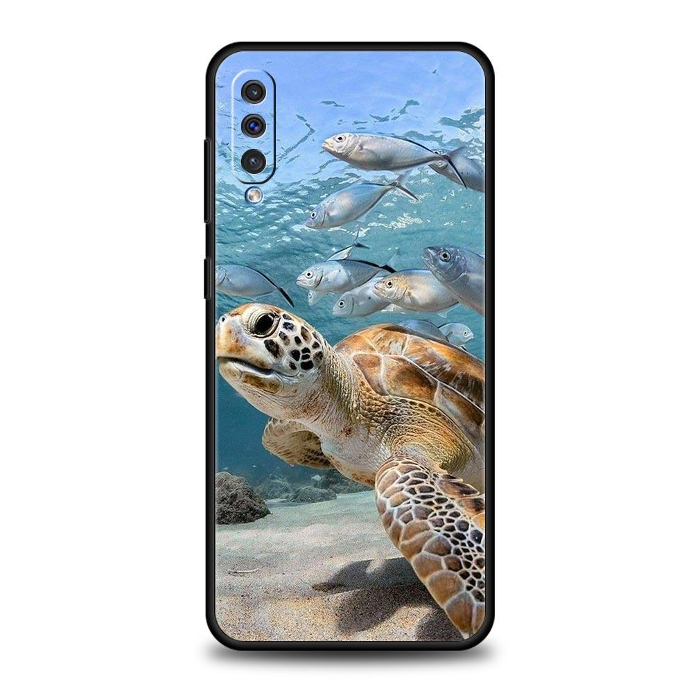 Ocean Animal Dolphin Phone Case For Samsung Galaxy A52 A50 A70 A10 A30 A40 A20S A20E A02S A12 A22 A72 A42 A32 5G A04s Soft Cover
