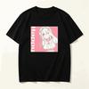 Trendy Anime Crew Neck Short Sleeve T-shirt Printed with Super Sonico from Super Sonico Series T-shirt