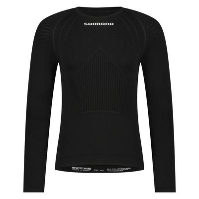 XS Estimated Vertex базовый слой с длинным рукавом, черный [SHIMANO] (Европейский размер) Рост 157-167см