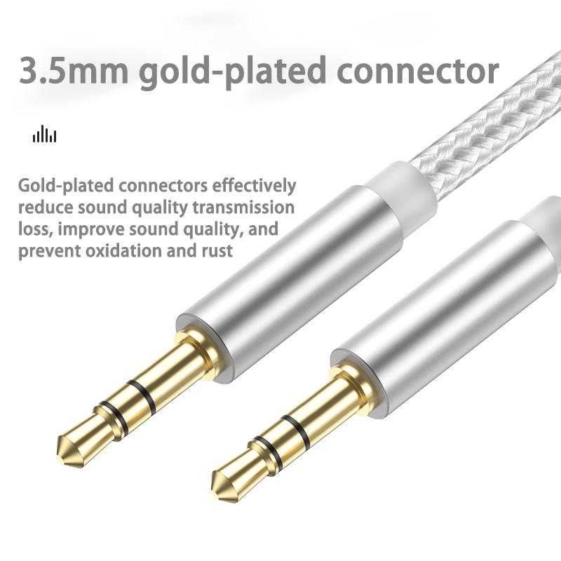 Кабель AUX, разъем 3,5 мм, аудиокабель, разъем 3,5 мм, акустический кабель для наушников Samsung Xiaomi Redmi JBL, автомобильный шнур AUX, кабель для наушников