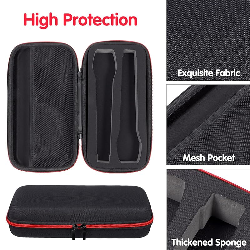 Органайзер для беспроводного микрофона STOBOK Чехол для беспроводного микрофона Сумка для хранения чехла для микрофона EVA Дорожный чехол с толстой губкой
