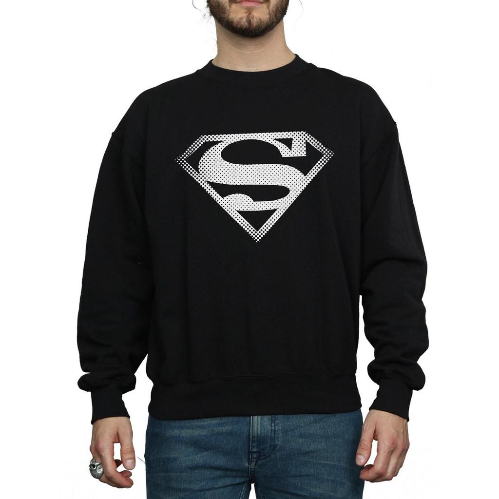 DC Comics Mens Superman Spot Logo Sweatshirt