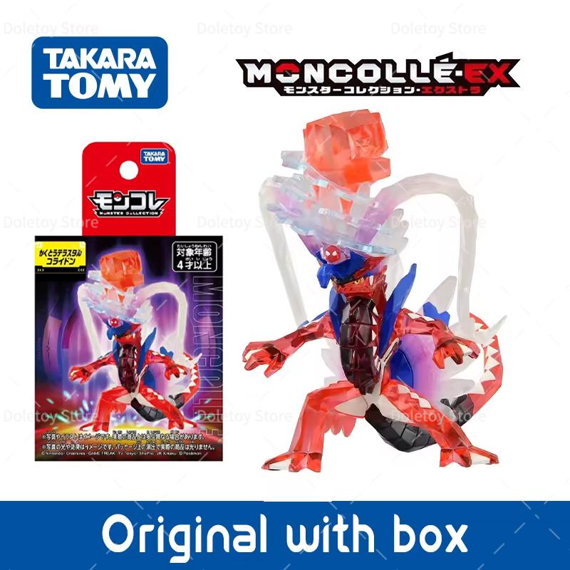 New Original Terastal Pokemon Figures Ceruledge Armarouge Koraidon Miraidon Scarlet&Violet Crystal form  Collectible Model Toys