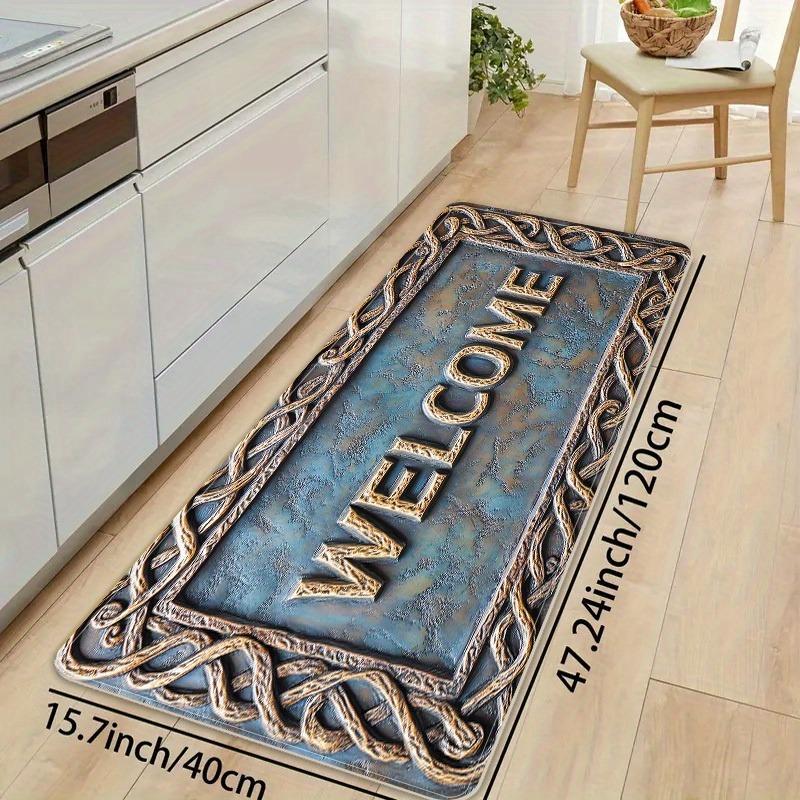 1PC IT'S OKAY Pattern Kitchen Rug Non-Slip Door Mats Pop design Bathroom Rug Bath Mat Carpet for Home Sink Laundry Decor