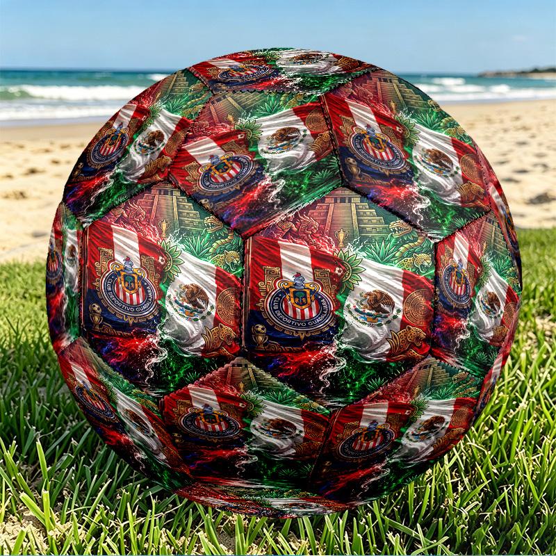 Футбольный мяч Club Deportivo Guadalajara, размер 5, из износостойкого ПУ, для матчей, тренировок и ежедневных занятий, подарок на день рождения для футбольных болельщиков