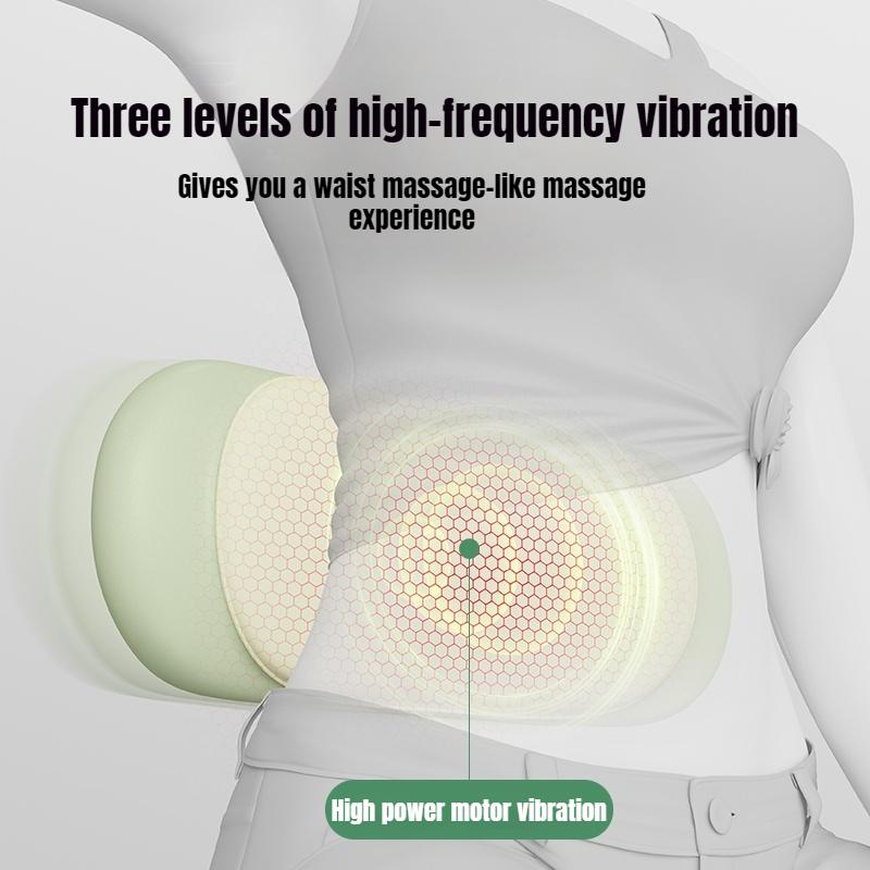 Массажер с воздушной подушкой для талии, горячий компресс, вибрация, пульсация, снимает боль в спине, домашний поясничный массажер