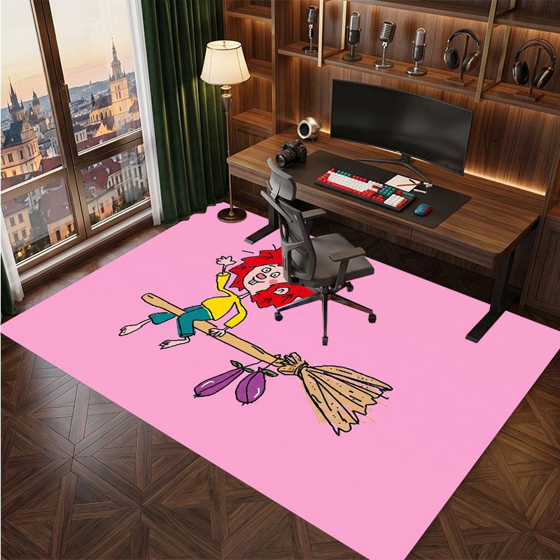 Pumuckl Rug Soft Thick Non Slip Floor Carpet for Bedroom Living Room Home Decor