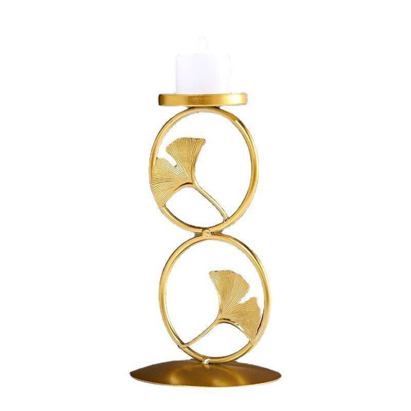 Подсвечник в геометрическом стиле, железное искусство, скандинавский стиль, креативный подсвечник с кленовым листом, украшение для стола, вечеринки, домашний декор