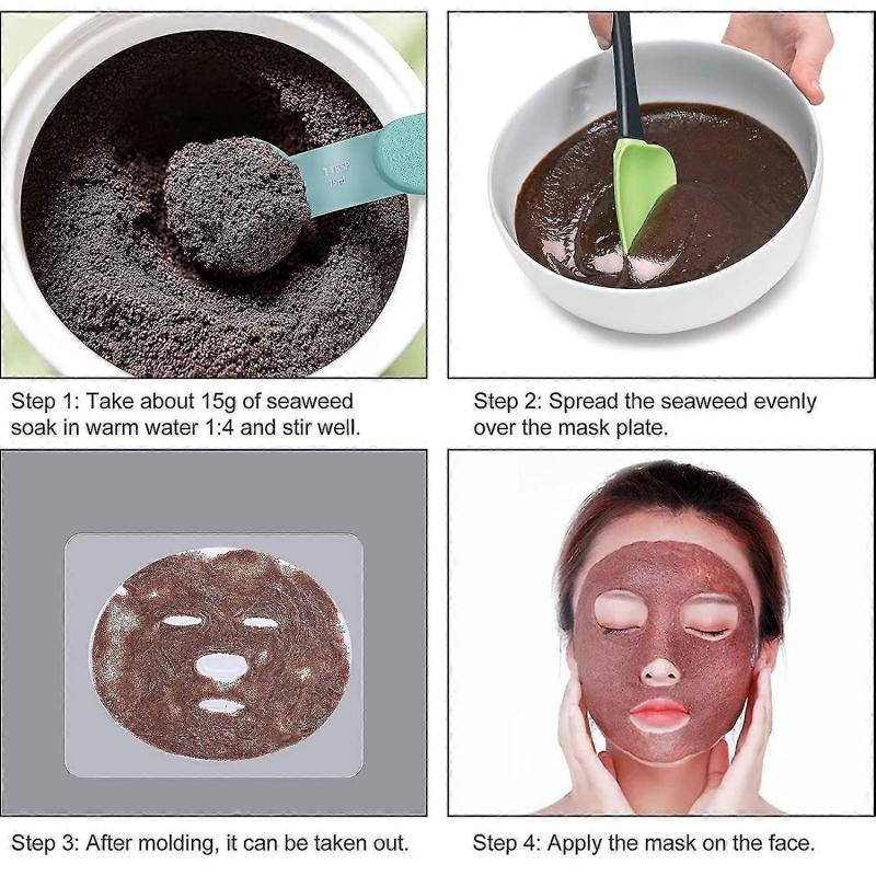 Facial Care Masks Maker 10pcs Diy Seaweed Face Mask Patch Molds Plate Pvc Mask Maker Mould