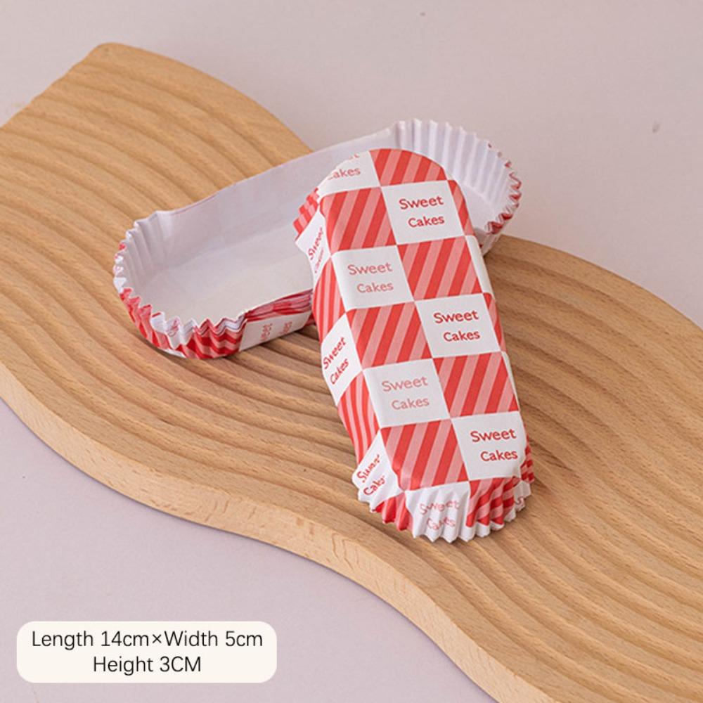 100Pcs Oil-proof Cake Base Trays Disposable Baking Cups Cupcake Liners  for Birthday Party Decor